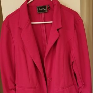 Blazer with scrunched sleeves